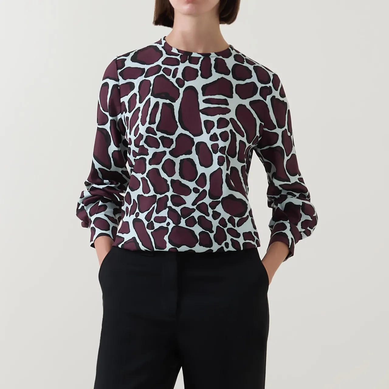 Discount Chantel Printed Blouse Women Tops