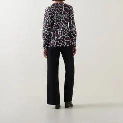 Discount Chantel Printed Blouse Women Tops