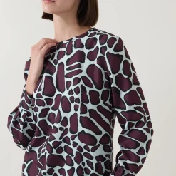 Discount Chantel Printed Blouse Women Tops