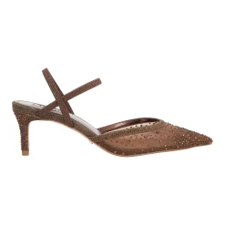Hot Charismatic Embellished Mesh Pumps Women Heels