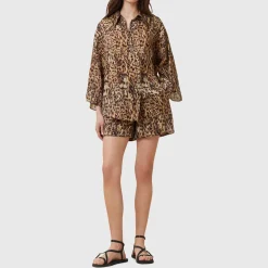 Discount Charli Animal Print Shorts Women Trousers & Shorts