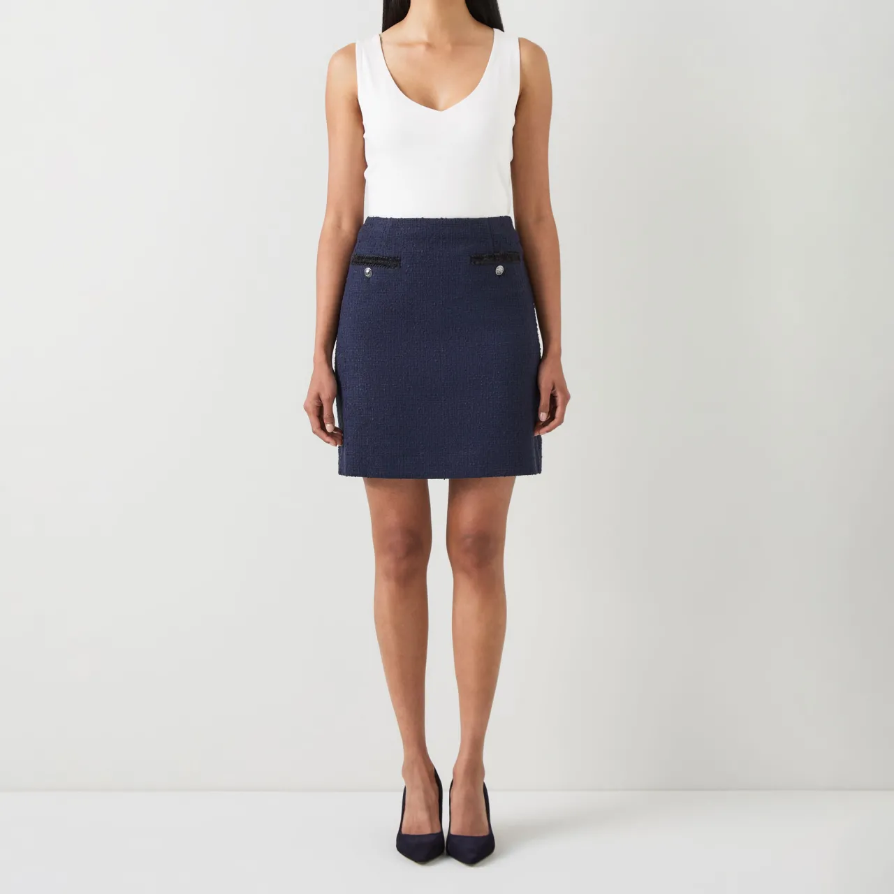 Hot Charlie Tweed Skirt Women Skirts