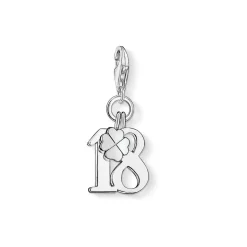 Charm Pendant Lucky Number 18 Women Charms