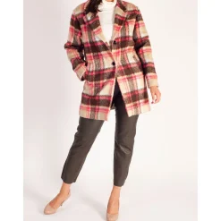 Best Check Pattern Coat Women Coats & Jackets