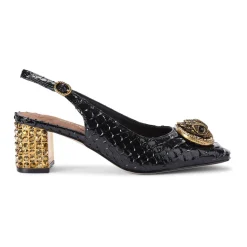 Hot Chelsea Snake-Effect Slingback Pumps Women Heels