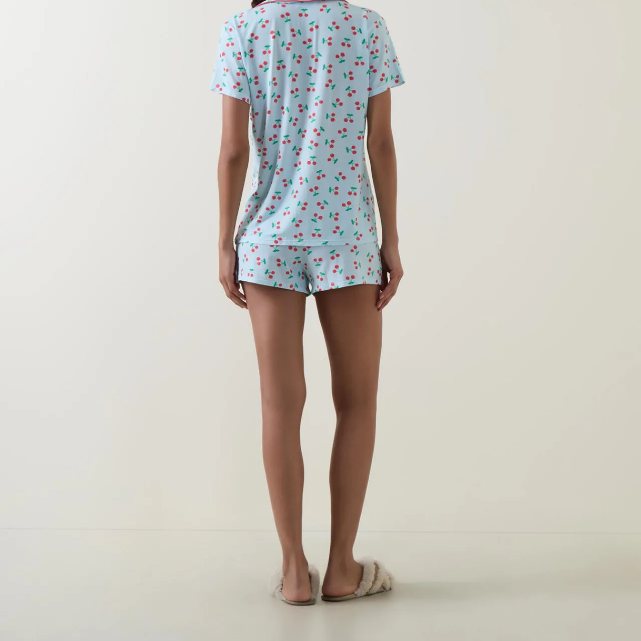 Best Cherry Top & Shorts Pyjama Set Women Sleepwear