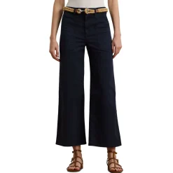 Outlet Chino Wide Leg Cropped Trousers Women Trousers & Shorts
