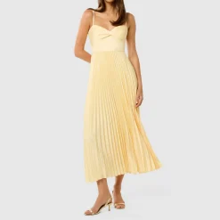 Hot Chloe Pleated Flared Dress Women Dresses