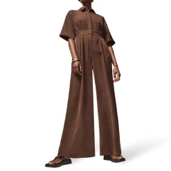 Outlet Chocolate Tailored Jumpsuit Women Jumpsuits