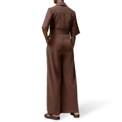 Outlet Chocolate Tailored Jumpsuit Women Jumpsuits