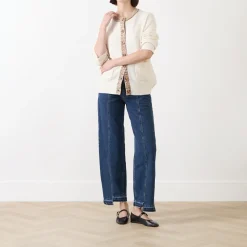 Hot Cindie Contrast Trim Cardigan Women Sweaters & Cardigans