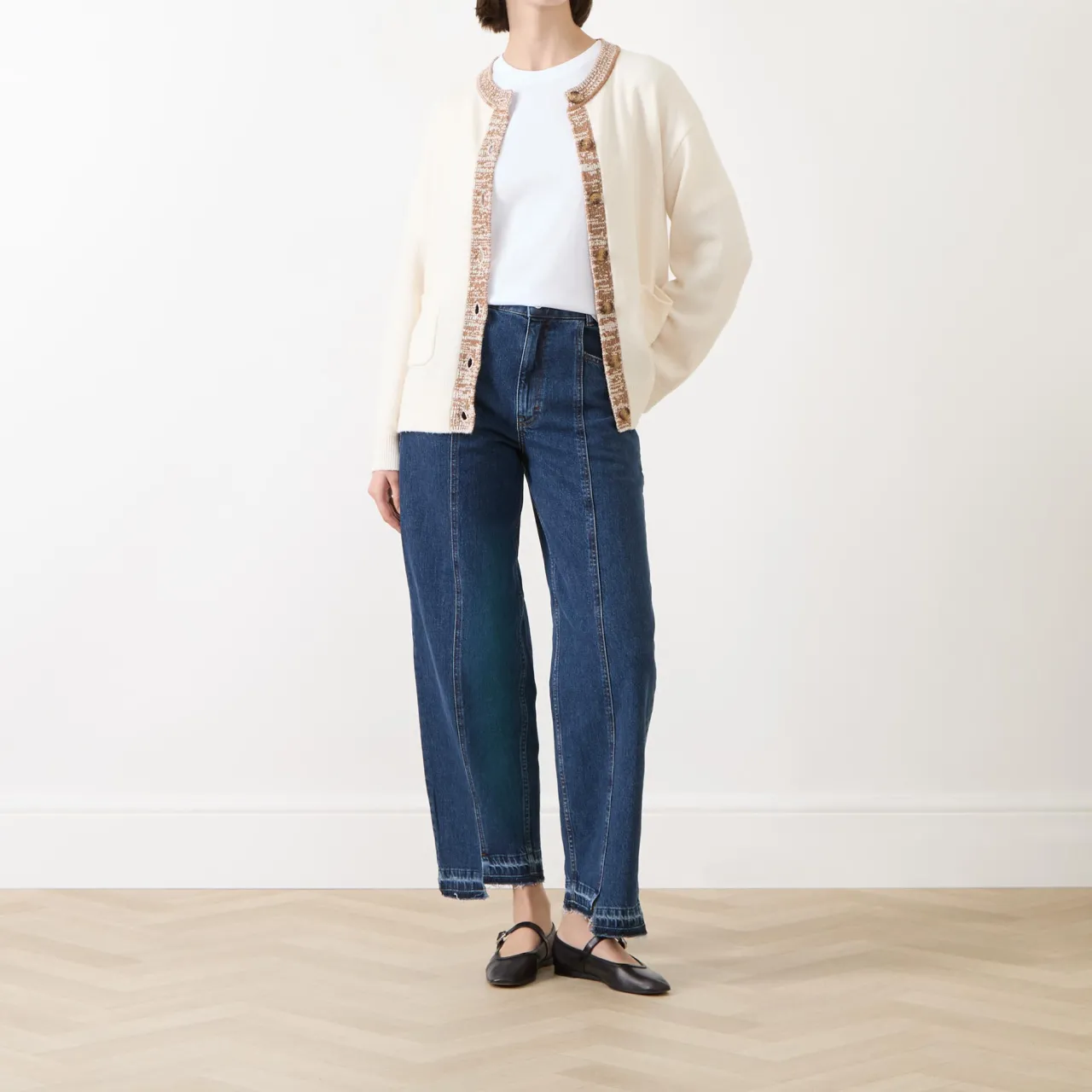 Hot Cindie Contrast Trim Cardigan Women Sweaters & Cardigans
