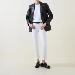 Online Cindy Mid-Rise Cropped Straight Leg Jeans Women Denim