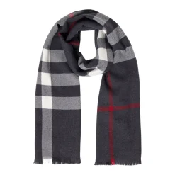 Hot Classic Check Merino Wool Scarf Women Scarves