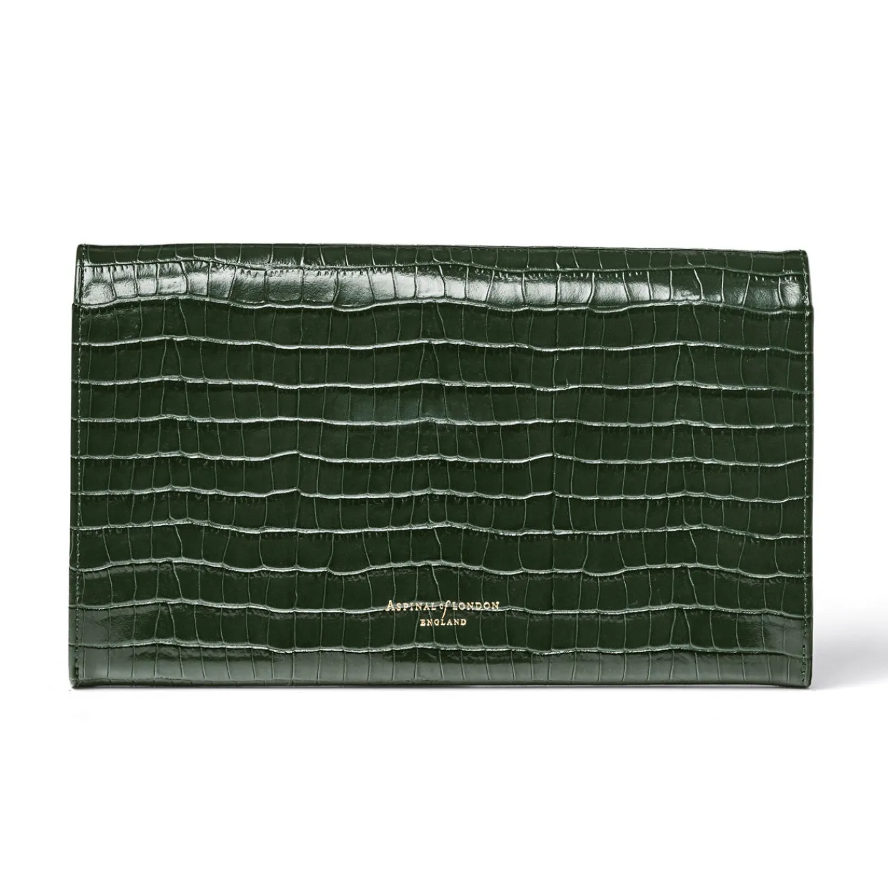 Outlet Classic Croc-Embossed Leather Travel Wallet Women Wallets
