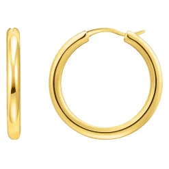 Classic Gold-Plated Hoop Earrings Women Earrings
