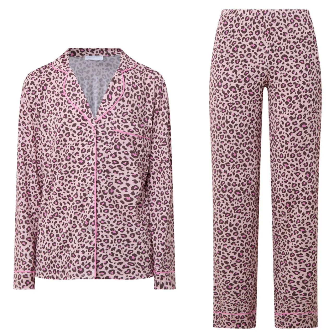 Sale Classic Leopard Pyjama Set Women Sleepwear