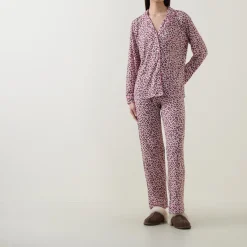 Sale Classic Leopard Pyjama Set Women Sleepwear