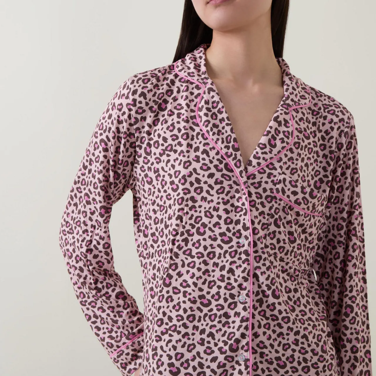 Sale Classic Leopard Pyjama Set Women Sleepwear