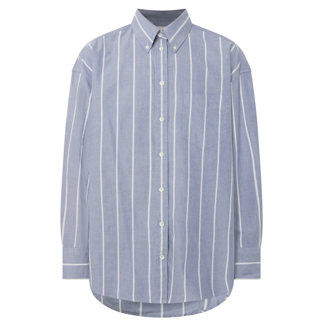 Online Classic Striped Oversized Oxford Shirt Women Tops