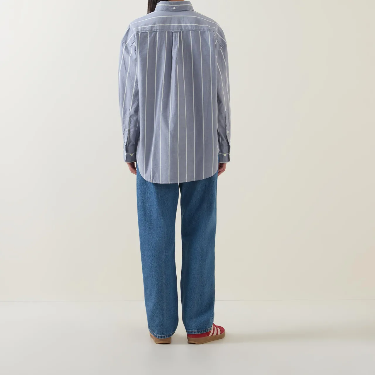 Online Classic Striped Oversized Oxford Shirt Women Tops