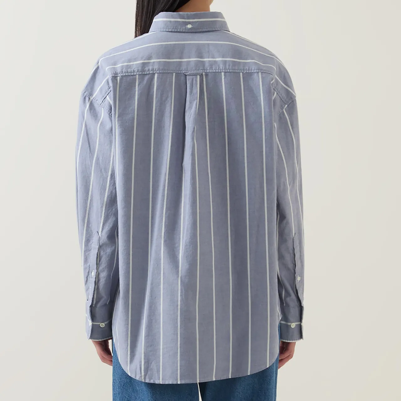 Online Classic Striped Oversized Oxford Shirt Women Tops