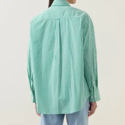 Online Classic Striped Shirt Women Tops