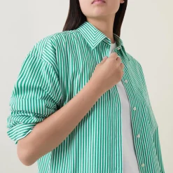 Online Classic Striped Shirt Women Tops