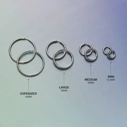 Outlet Classic Tunnel Large Hoop Earrings Women Earrings