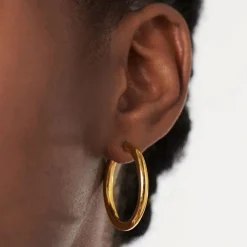 Online Classic Tunnel Large Hoop Earrings Women Earrings