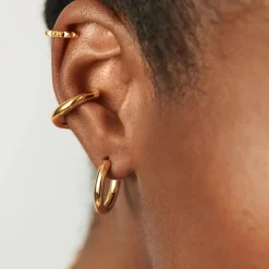 Outlet Classic Tunnel Medium Hoop Earrings Women Earrings