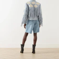 Outlet Cloud Fringed Leather Jacket Women Coats & Jackets