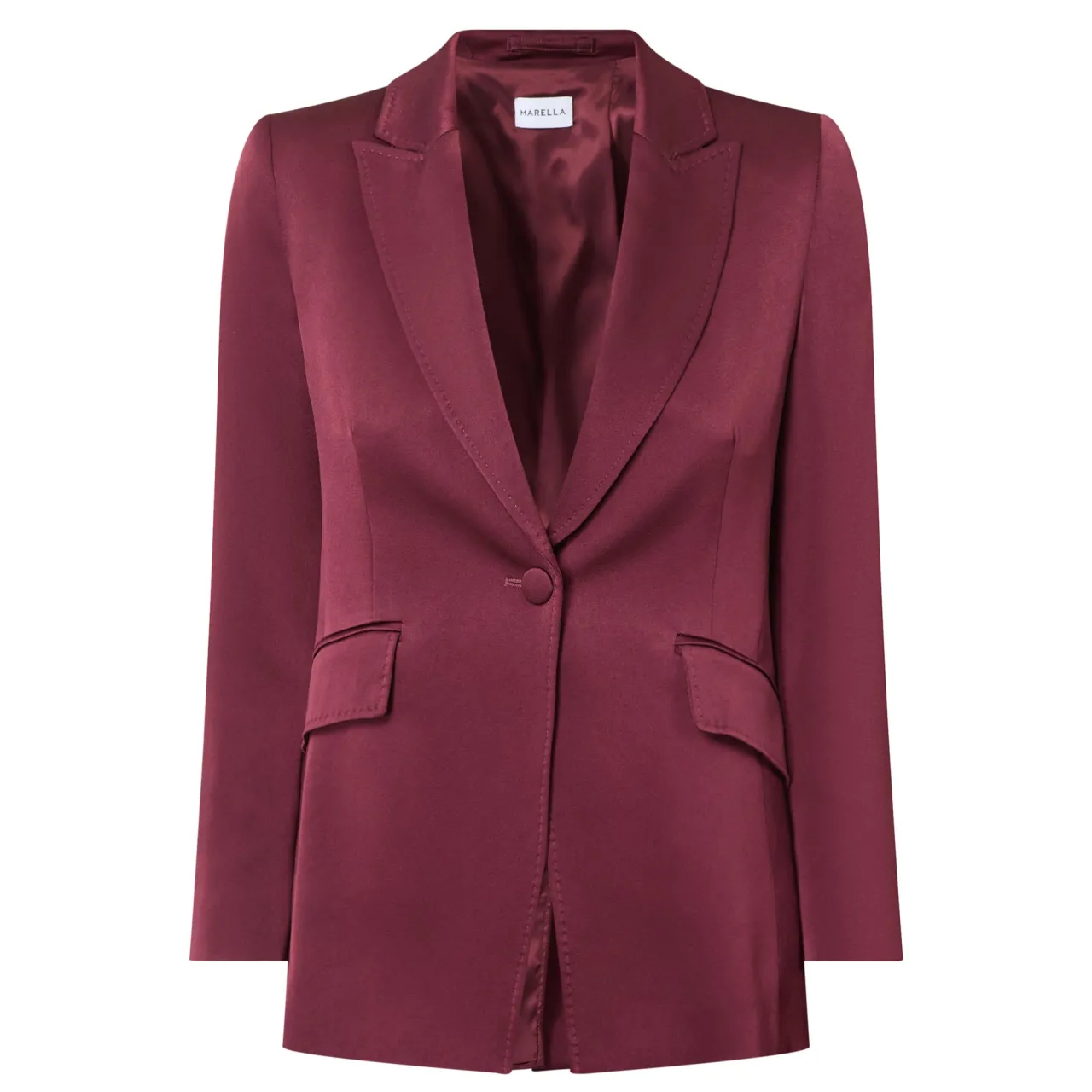 New Cognac Single-Breasted Blazer Women Coats & Jackets