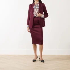 New Cognac Single-Breasted Blazer Women Coats & Jackets