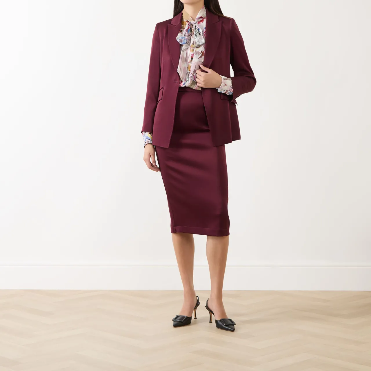 New Cognac Single-Breasted Blazer Women Coats & Jackets