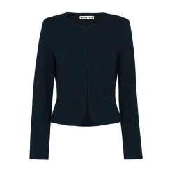 Hot Collarless Jersey Jacket Women Coats & Jackets