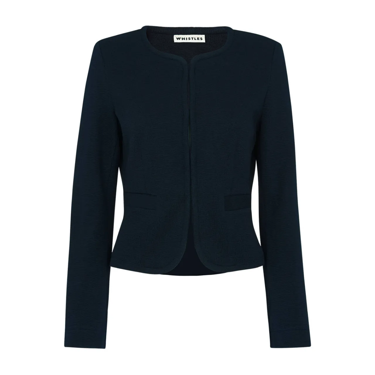 Hot Collarless Jersey Jacket Women Coats & Jackets