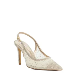 Best Compassionate Embellished Slingback Courts Women Heels