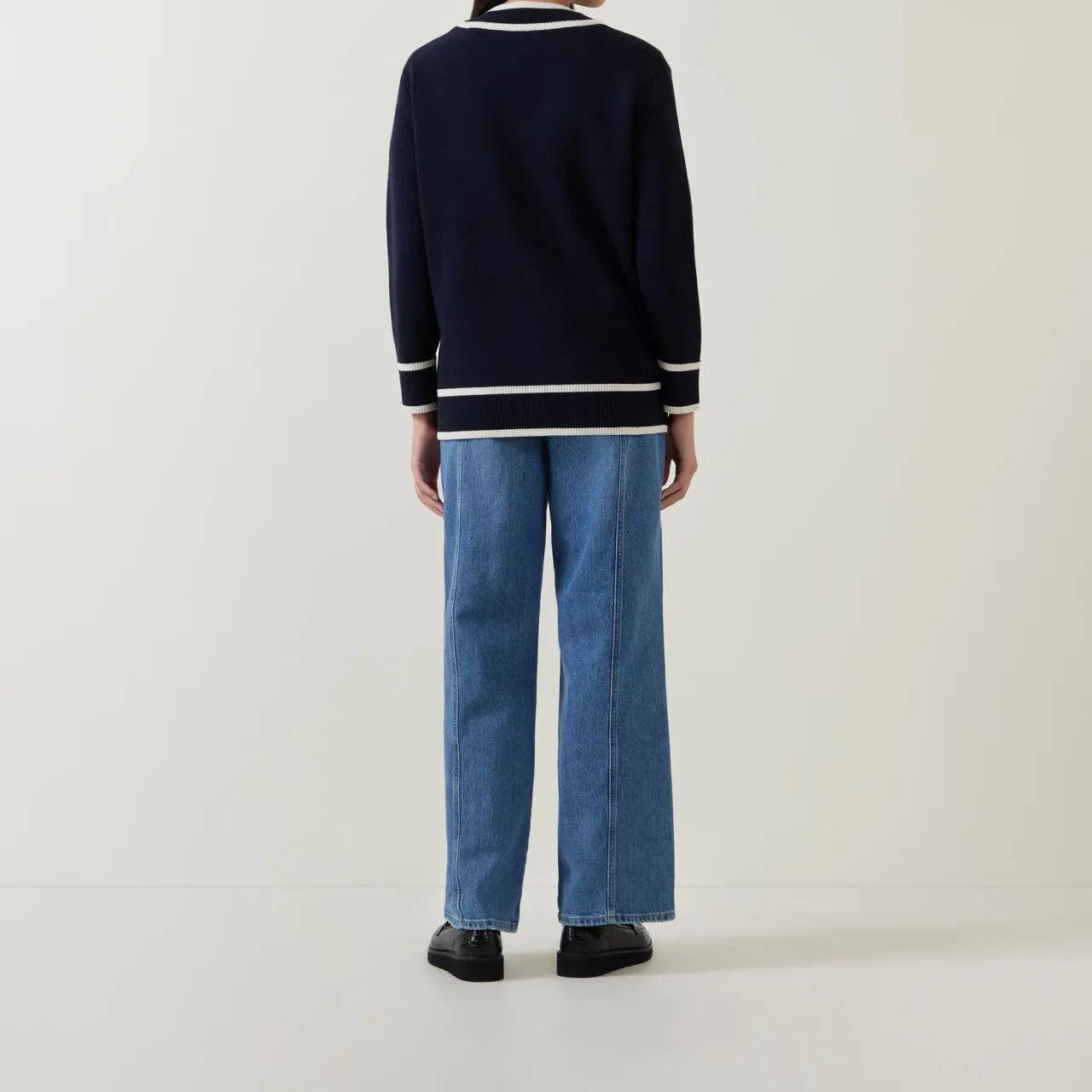 Best Contrast Knit Cardigan Women Sweaters & Cardigans