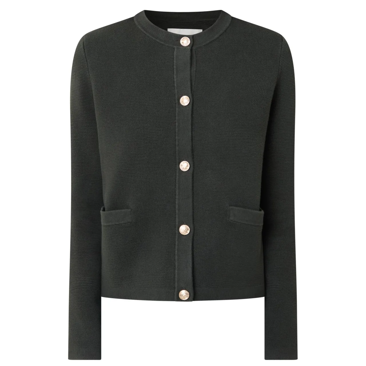 Hot Contrast Knit Cardigan Women Sweaters & Cardigans