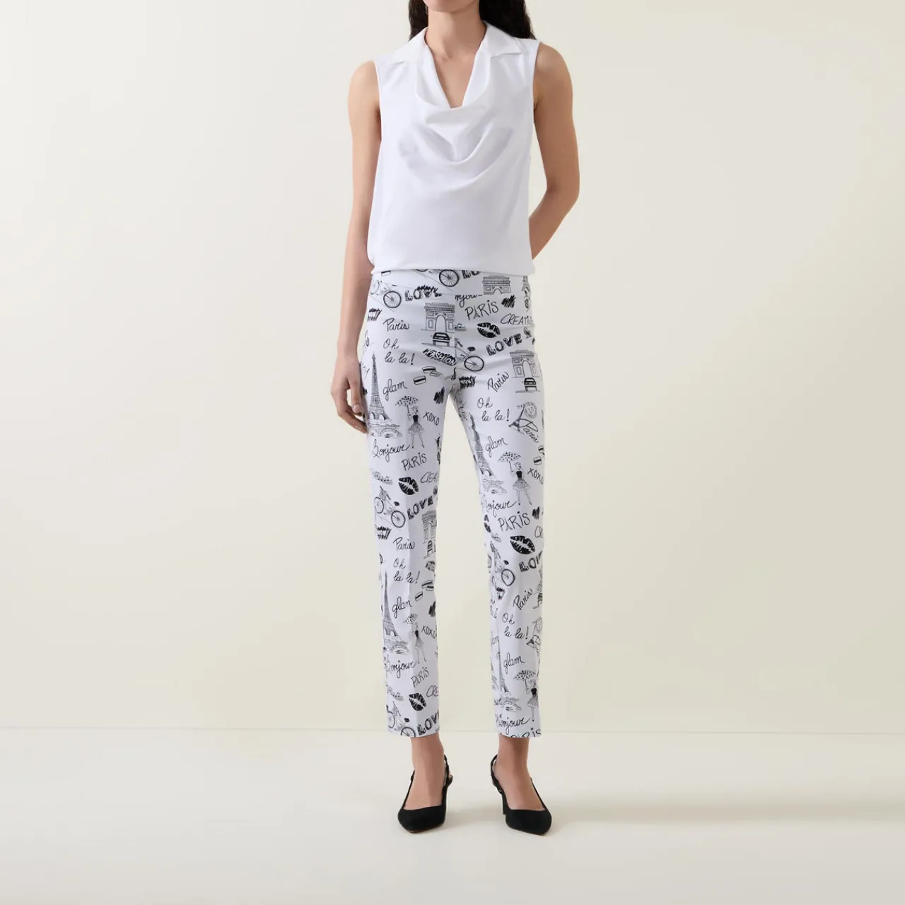 Hot Conversational Slim Cropped Trousers Women Trousers & Shorts