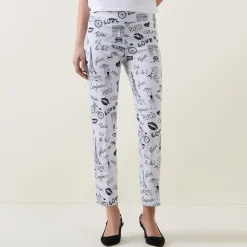 Hot Conversational Slim Cropped Trousers Women Trousers & Shorts