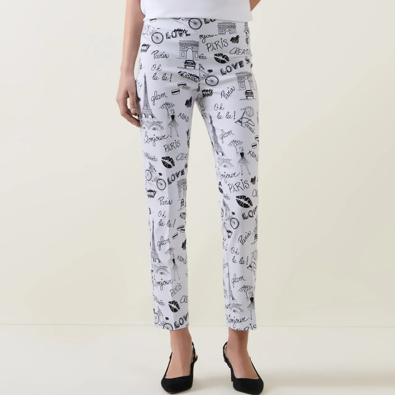 Hot Conversational Slim Cropped Trousers Women Trousers & Shorts