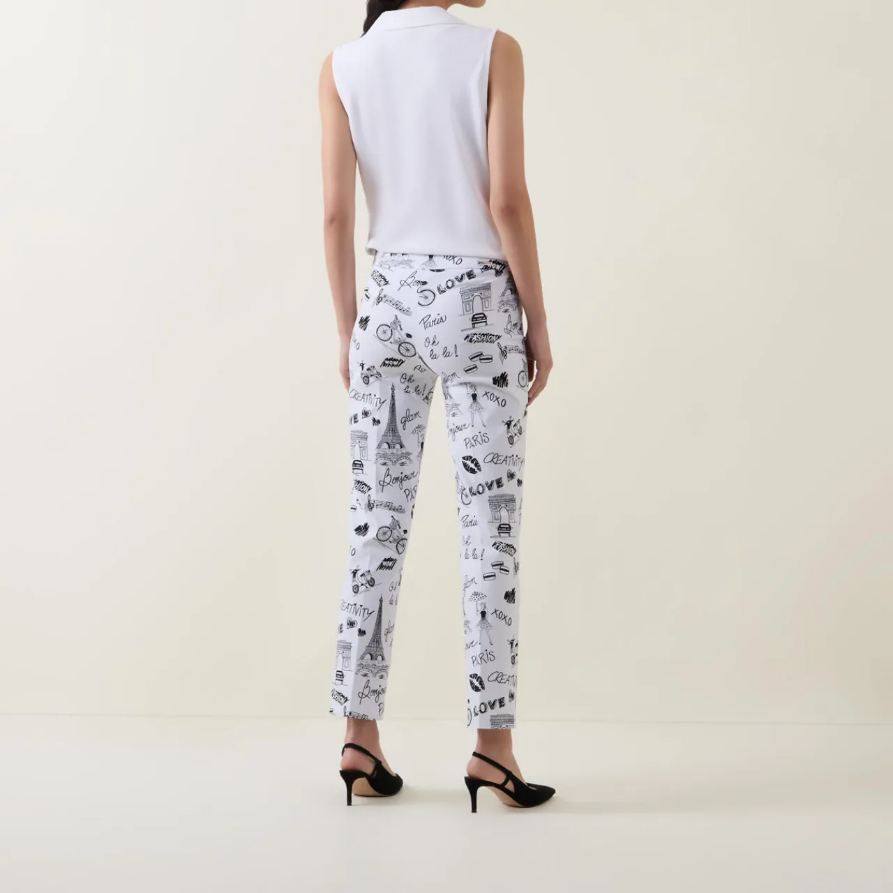 Hot Conversational Slim Cropped Trousers Women Trousers & Shorts