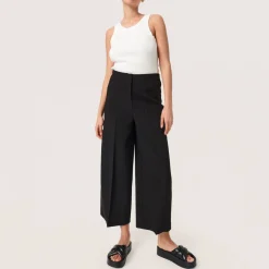 Best Corinne High-Rise Cropped Wide Leg Trousers Women Trousers & Shorts