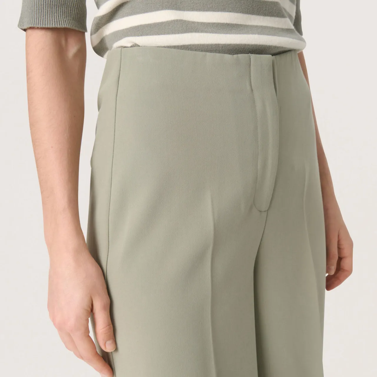Hot Corinne High-Rise Cropped Wide-Leg Trousers Women Trousers & Shorts