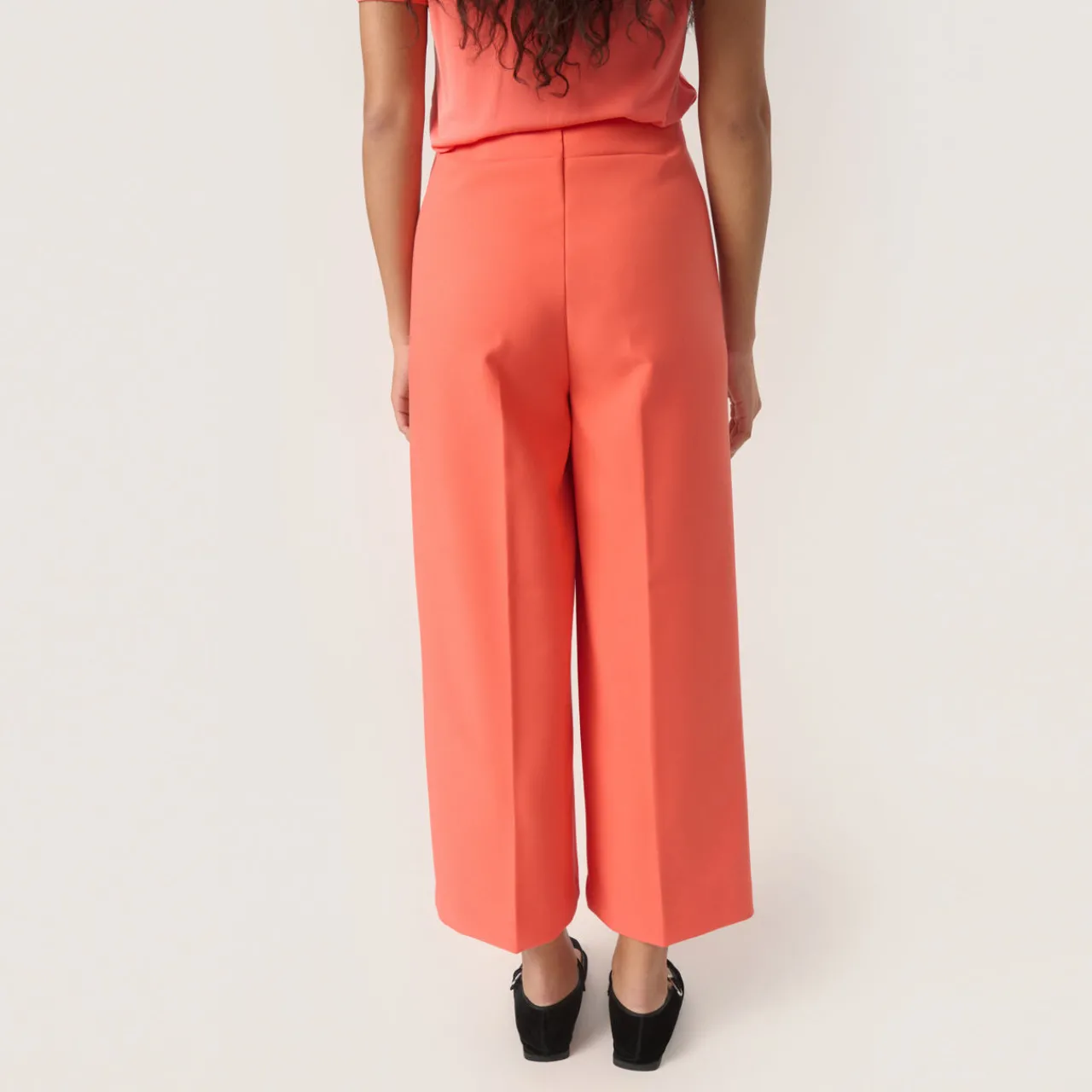 New Corinne High-Rise Cropped Wide Leg Trousers Women Trousers & Shorts