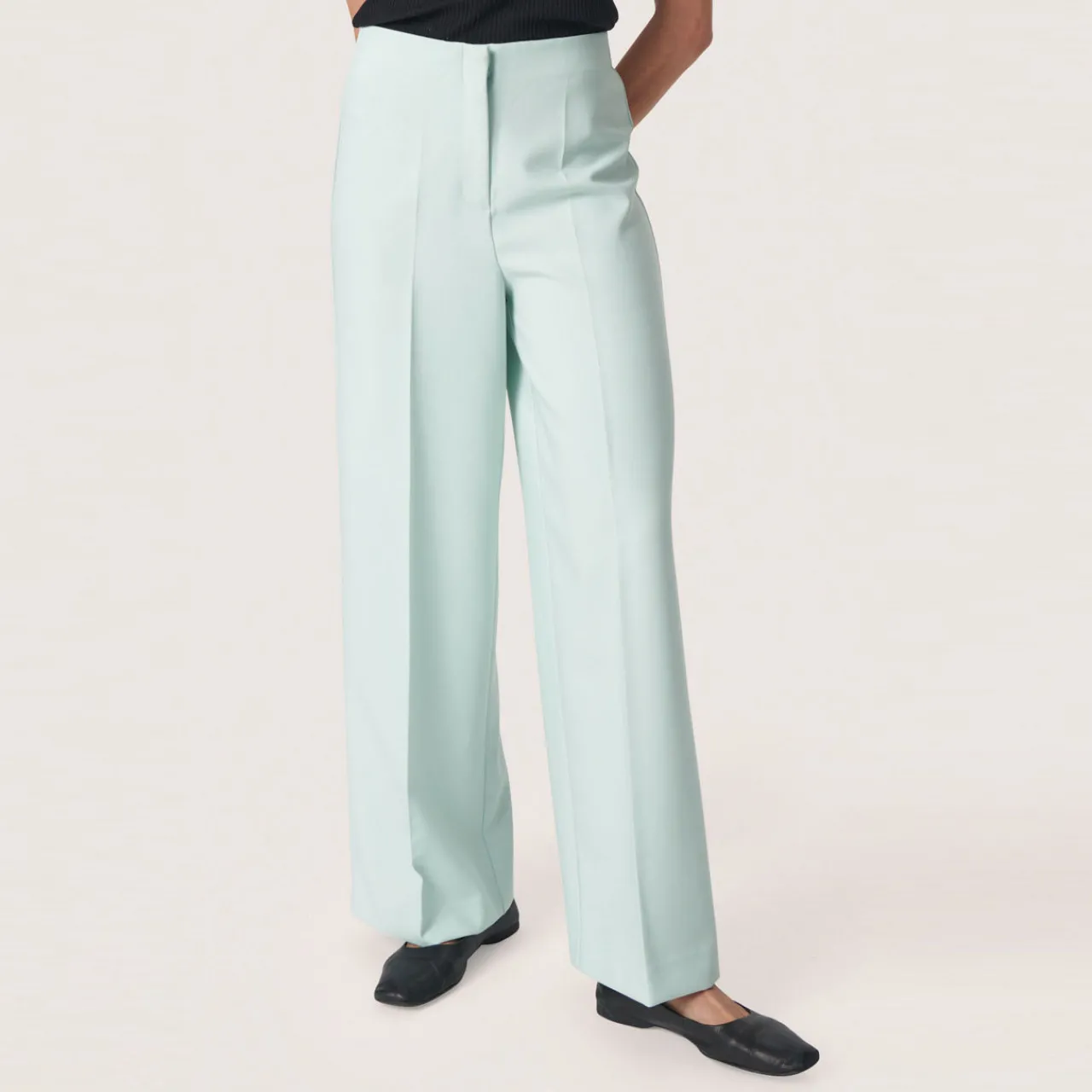 Outlet Corinne High-Rise Wide Legs Trousers Women Trousers & Shorts