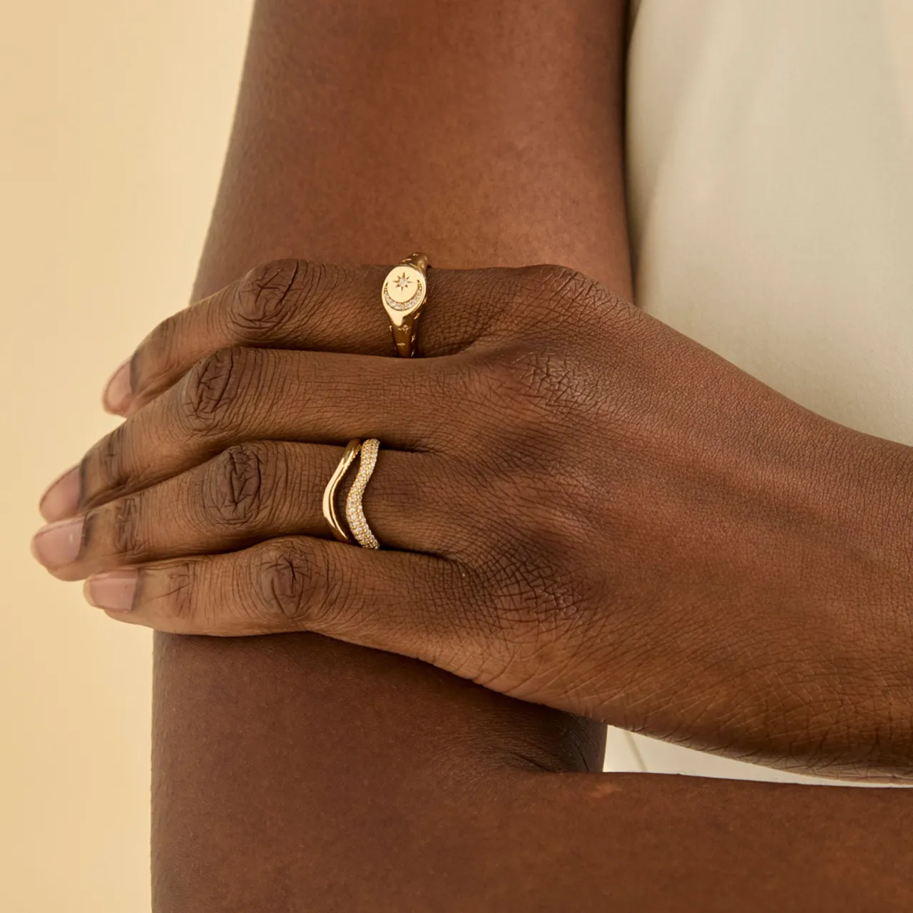 Cosmic Signet Ring Women Rings