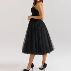 Hot Countess Ruched Bodice Flared Dress Women Dresses